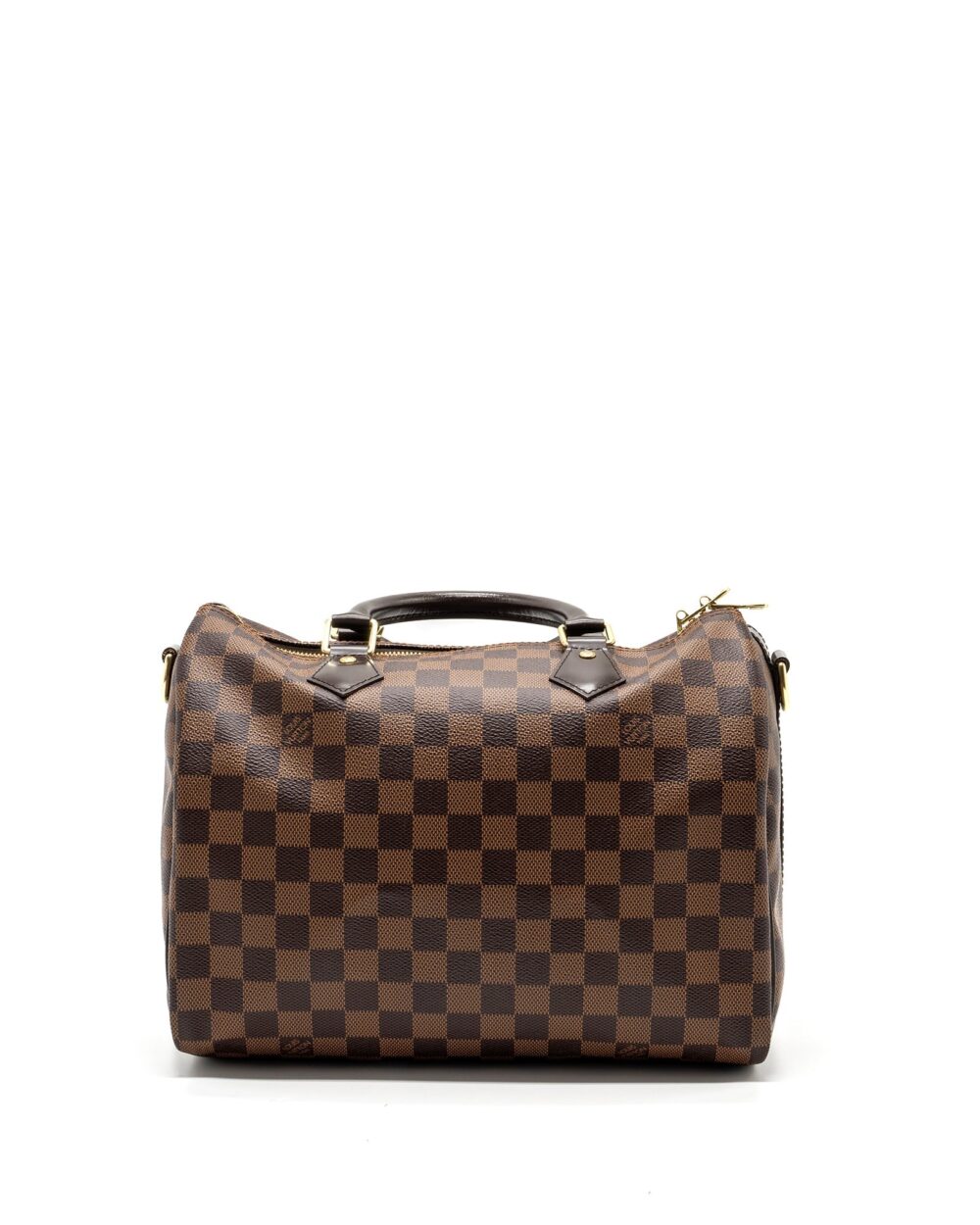 AAA Replica Louis Vuitton LV SPEEDY BANDOULIERE 30 DAMIER EBENE GHW
