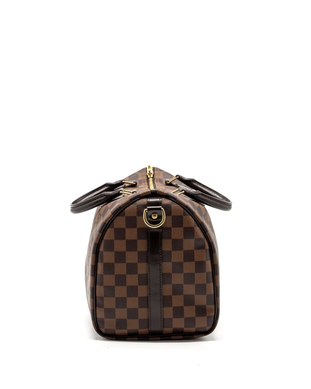 AAA Replica Louis Vuitton LV SPEEDY BANDOULIERE 30 DAMIER EBENE GHW
