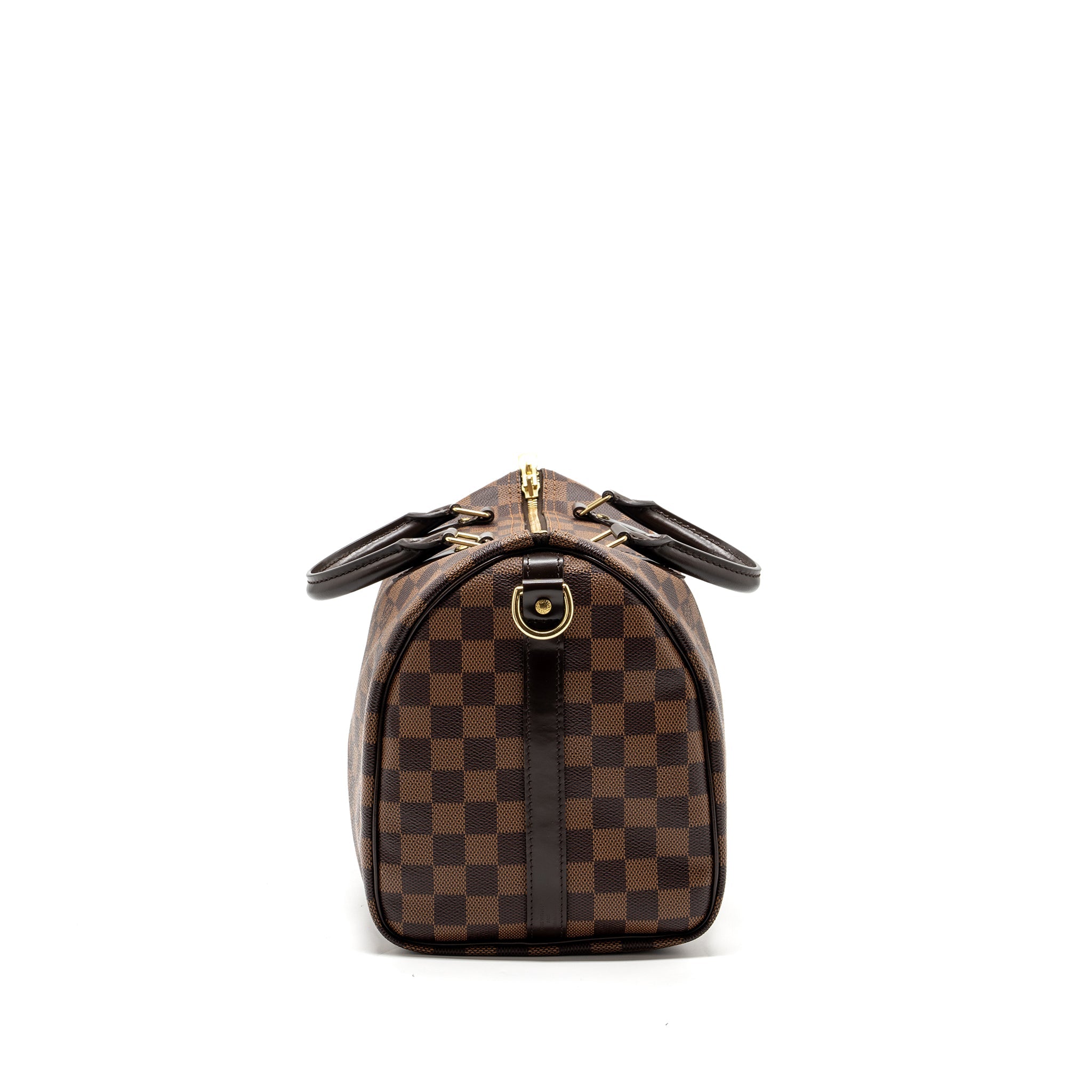 AAA Replica Louis Vuitton LV SPEEDY BANDOULIERE 30 DAMIER EBENE GHW