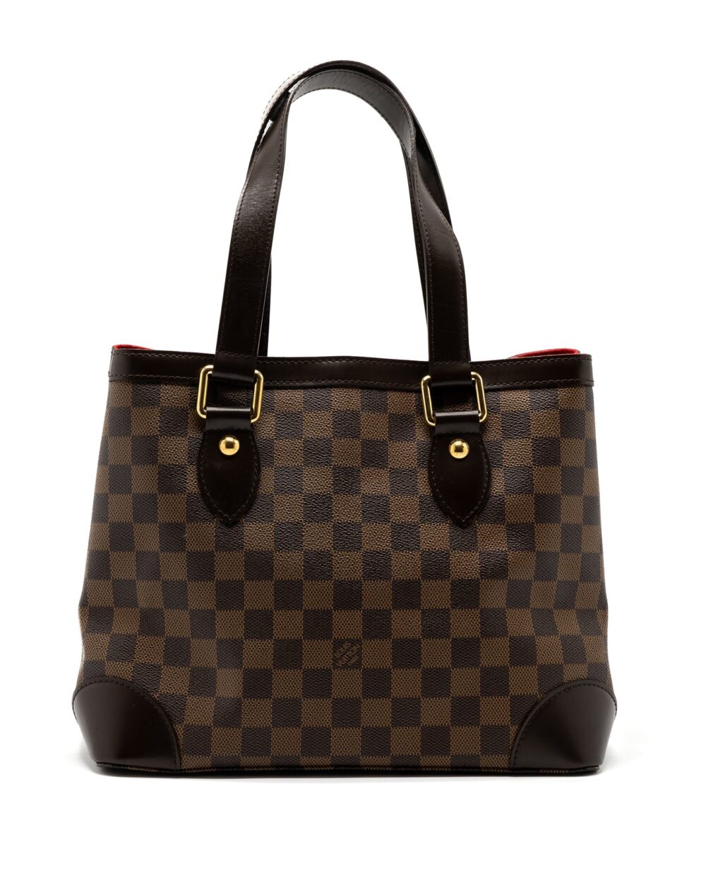 AAA Replica Louis Vuitton LV HAMSTEAD TOTE BAG DAMIER EBENE GHW