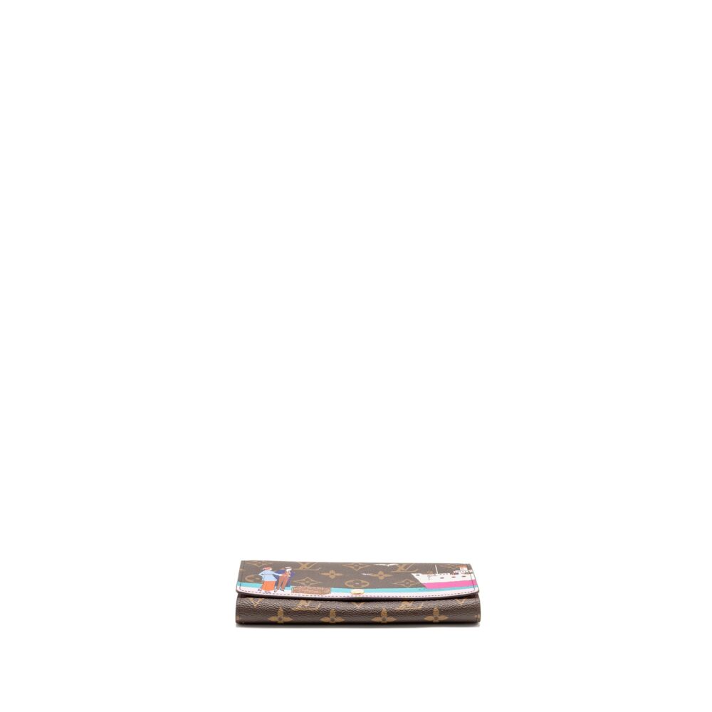 AAA Replica Louis Vuitton LV SARAH WALLET 2016 CHRISTMAS LIMITED EDITION MONOGRAM CANVAS ROSE BALLERINE GHW