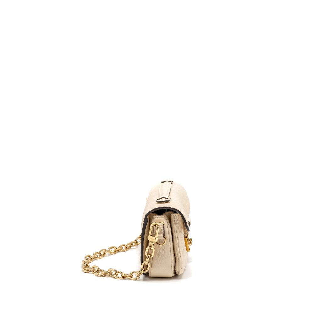 AAA Replica Louis Vuitton LV POCHETTE MÉTIS EAST WEST MONOGRAM EMPREINTE LEATHER CREAM GHW