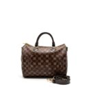 AAA Replica Louis Vuitton LV SPEEDY BANDOULIERE 30 DAMIER EBENE GHW