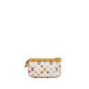 AAA Replica Louis Vuitton LV POCHETTE ACCESSORIES CANVAS WHITE MULTICOLOUR GHW