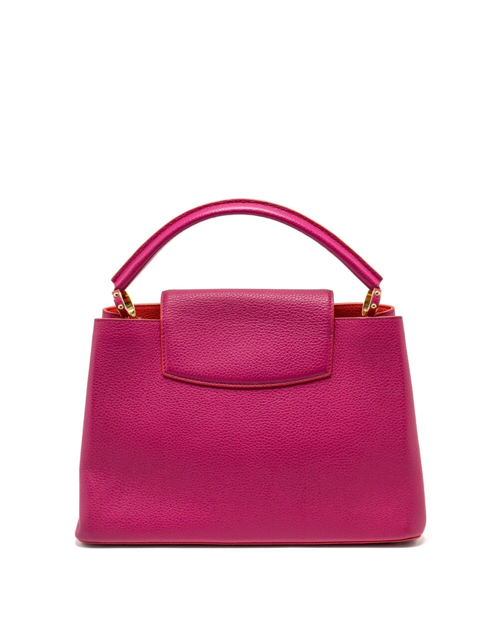 AAA Replica Louis Vuitton LV CAPUCINES GM TAURILLON PINK GHW