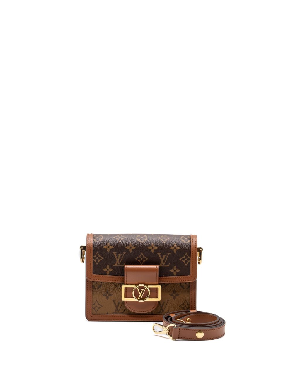 AAA Replica Louis Vuitton LV MINI DAUPHINE MONOGRAM CANVAS GHW