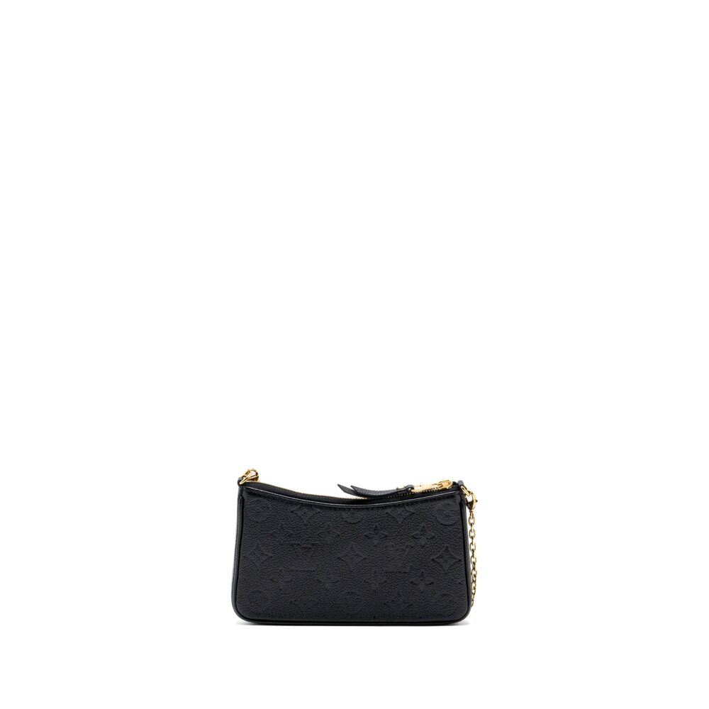 AAA Replica Louis Vuitton LV EASY POUCH ON STRAP MONOGRAM EMPREINTE BLACK GHW (NEW VERSION)