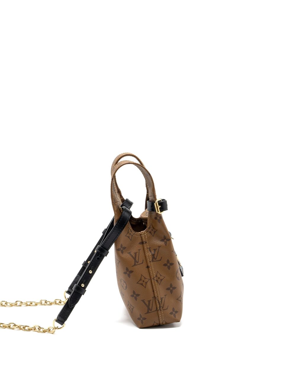 AAA Replica Louis Vuitton LV ATLANTIS BB MONOGRAM REVERSE CANVAS GHW (NEW VERSION)