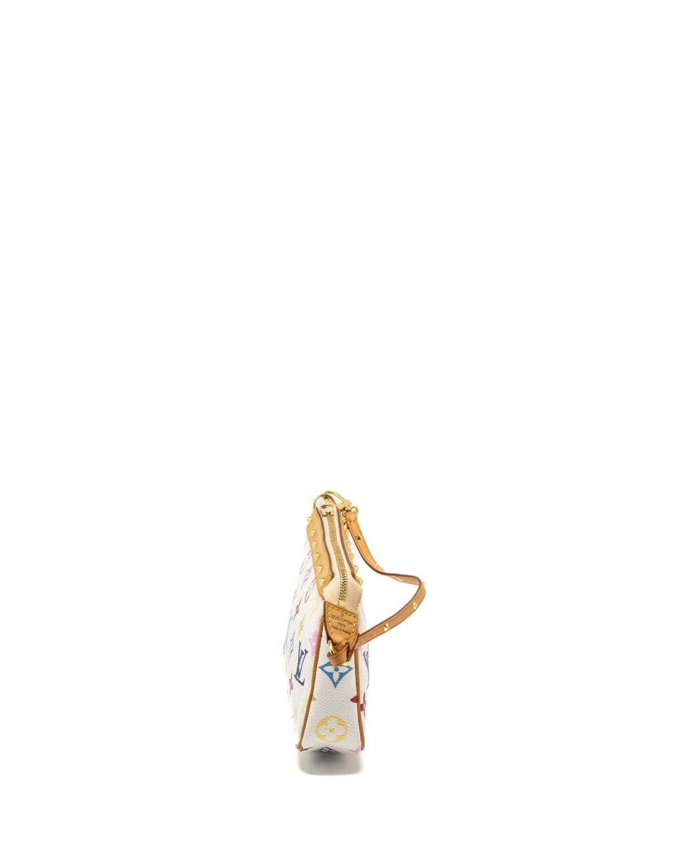 AAA Replica Louis Vuitton LV POCHETTE ACCESSORIES CANVAS WHITE MULTICOLOUR GHW