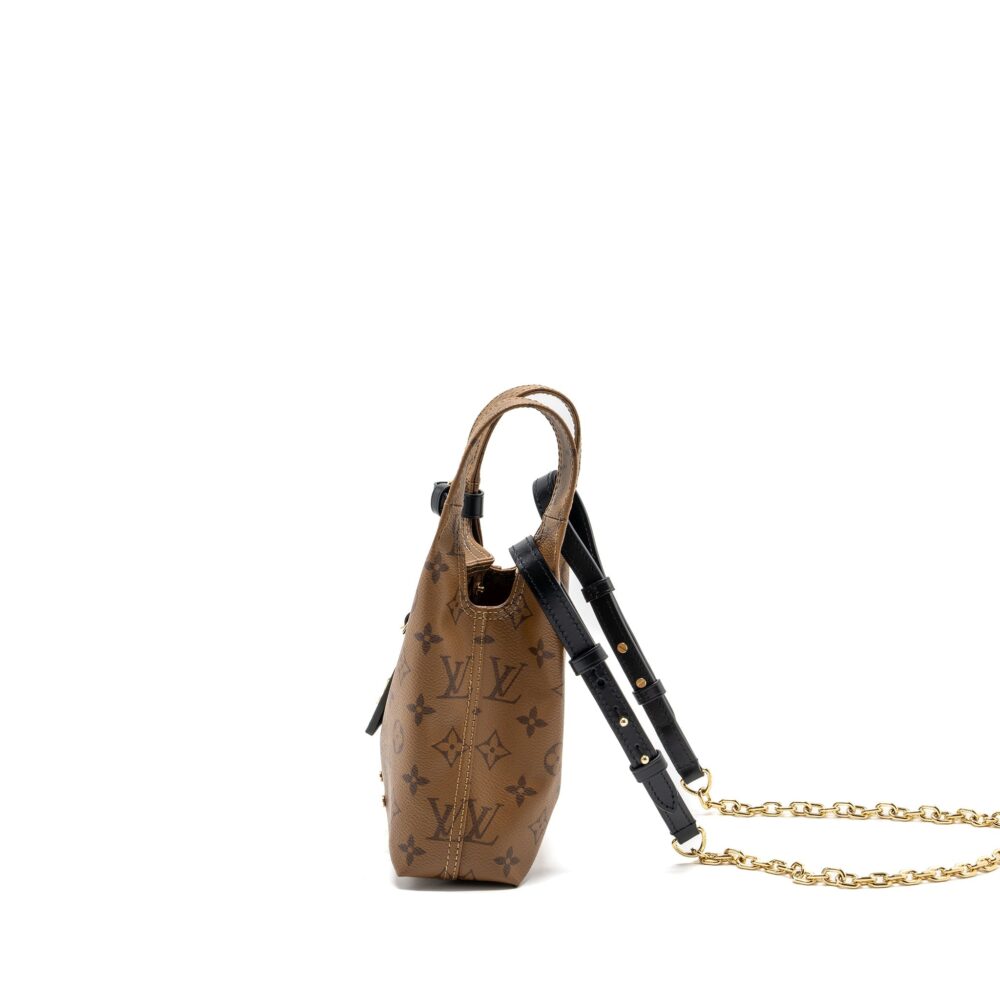 AAA Replica Louis Vuitton LV ATLANTIS BB MONOGRAM REVERSE CANVAS GHW (NEW VERSION)