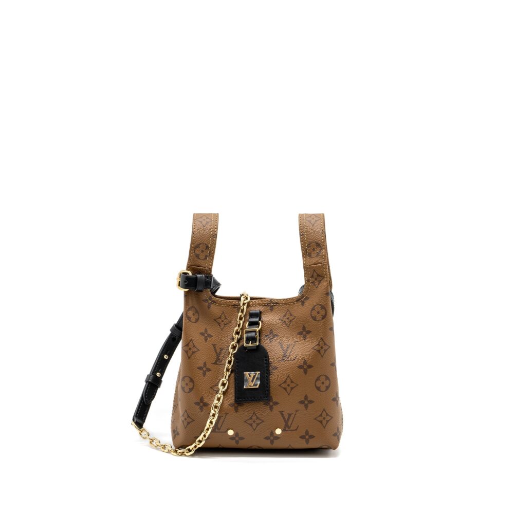 AAA Replica Louis Vuitton LV ATLANTIS BB MONOGRAM REVERSE CANVAS GHW (NEW VERSION)