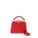 AAA Replica Louis Vuitton LV CAPUCINE BB TAURILLON RED SHW