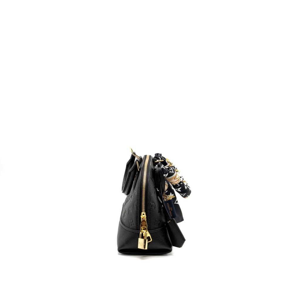 AAA Replica Louis Vuitton LV NEO ALMA BB MONOGRAM EMPREINTE LEATHER BLACK GHW(NEW VERSION)