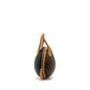 AAA Replica Louis Vuitton LV EGG BAG MONOGRAM CANVAS/LEATHER BROWN/BLACK GHW