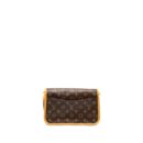 AAA Replica Louis Vuitton LV DIANE BAG WITH FUCHSIA STRAP MONOGRAM CANVAS GHW