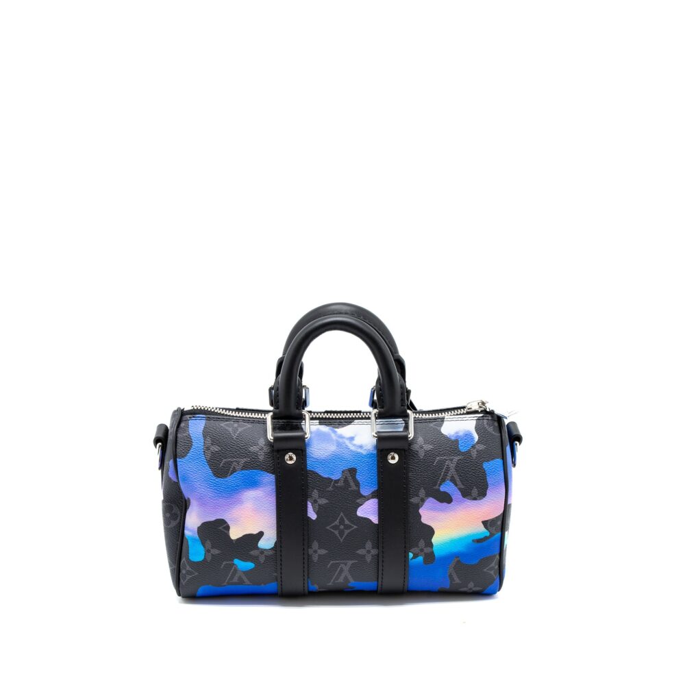 AAA Replica Louis Vuitton LV KEEPALL BANDOULIERE 25 SUNRISE MONOGRAM CANVAS SHW (NEW VERSION)