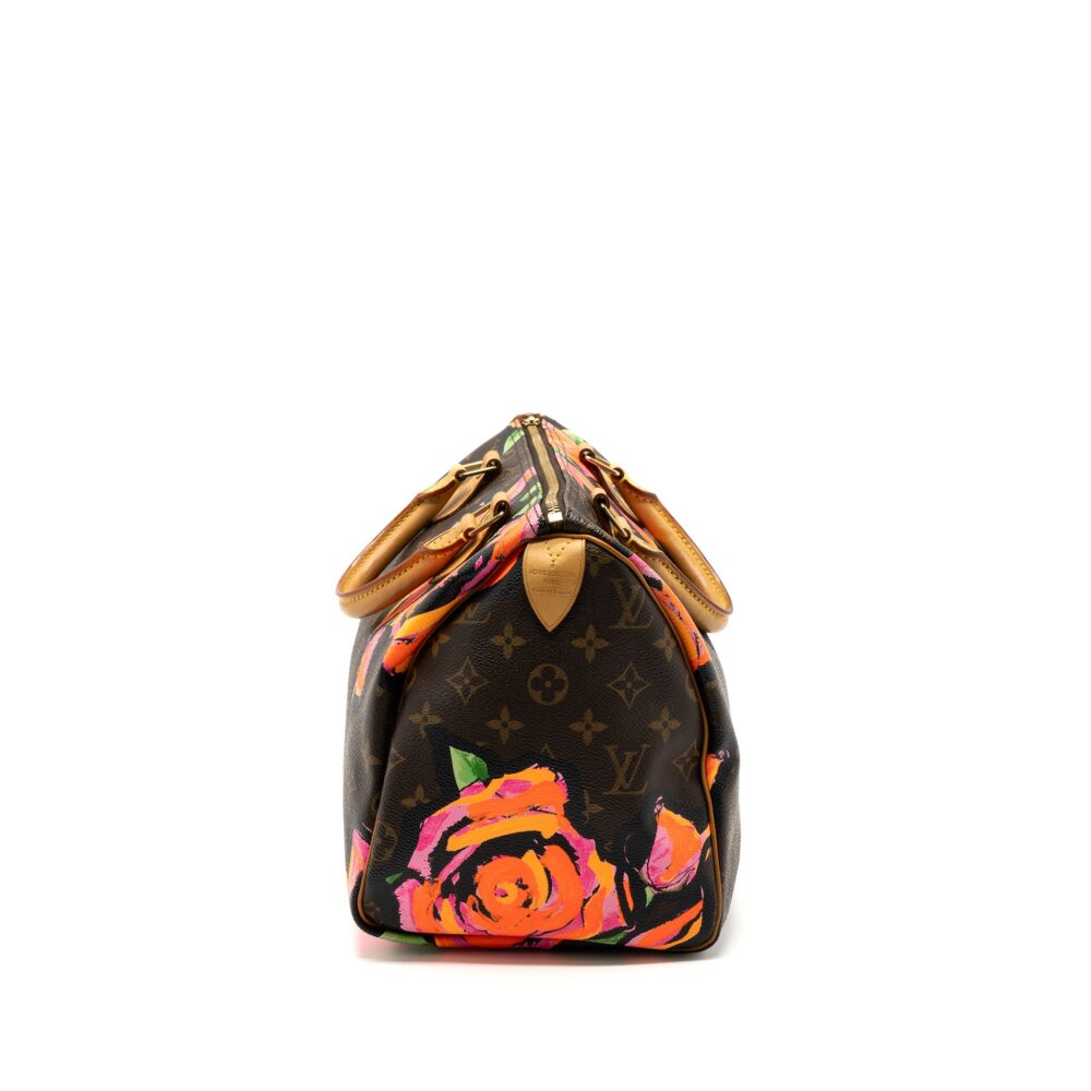 AAA Replica Louis Vuitton LV SPEEDY 30 LIMITED FLOWER PRINT MONOGRAM CANVAS GHW