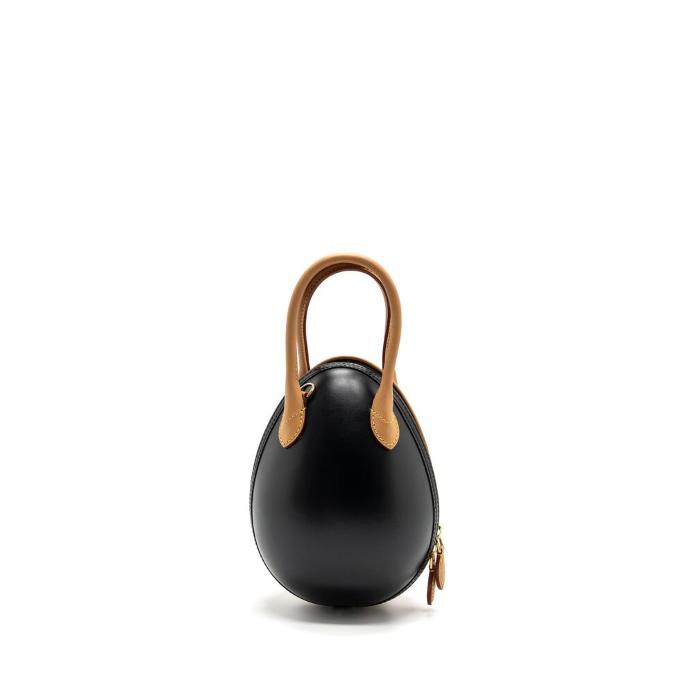 AAA Replica Louis Vuitton LV EGG BAG MONOGRAM CANVAS/LEATHER BROWN/BLACK GHW