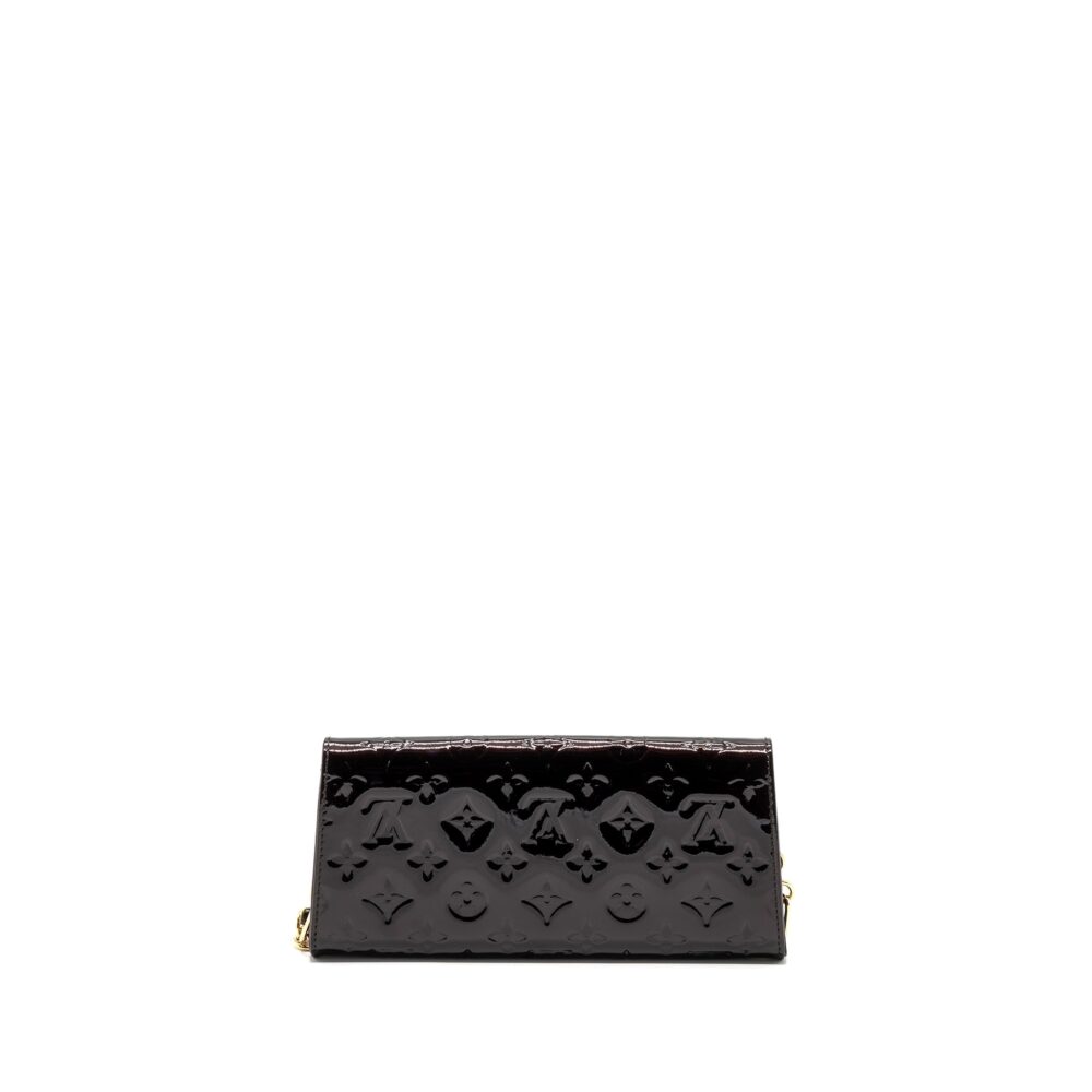 AAA Replica Louis Vuitton LV VINTAGE SUNSET BOULEVARD CLUTCH MONOGRAM/PATENT RED GHW
