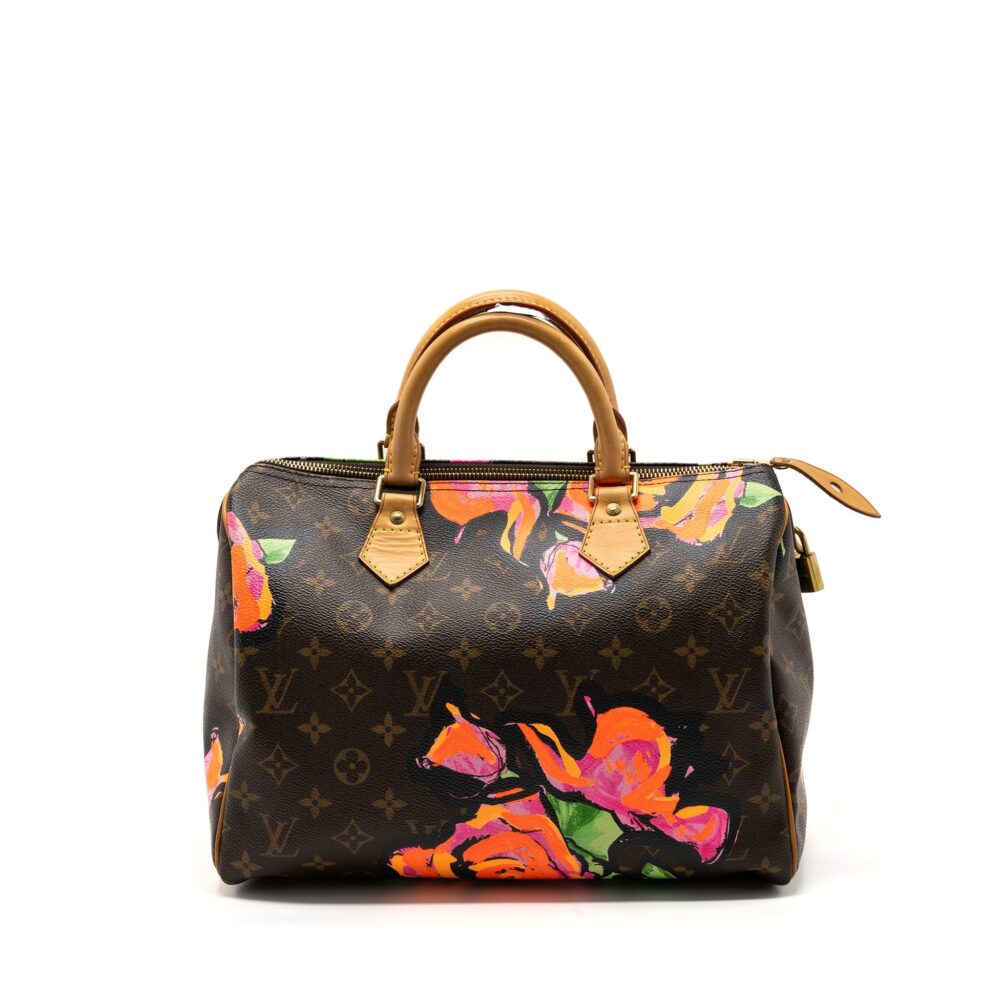 AAA Replica Louis Vuitton LV SPEEDY 30 LIMITED FLOWER PRINT MONOGRAM CANVAS GHW