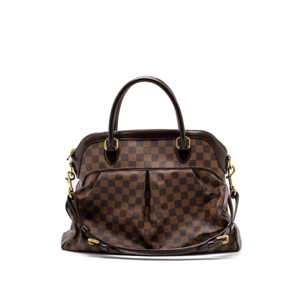 AAA Replica Louis Vuitton LV TREVI GM HANDBAG DAMIER EBENE GHW