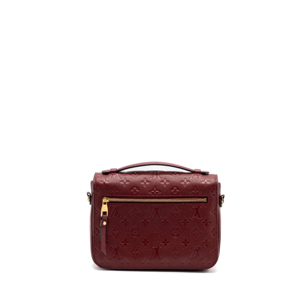 AAA Replica Louis Vuitton LV POCHETTE MÉTIS MONOGRAM EMPREINTE RED GHW