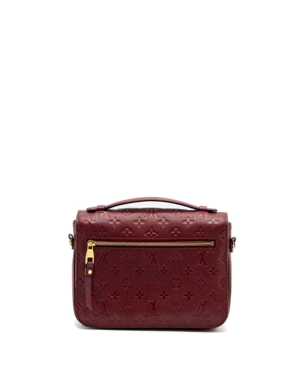 AAA Replica Louis Vuitton LV POCHETTE MÉTIS MONOGRAM EMPREINTE RED GHW