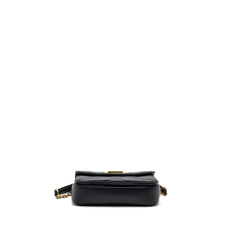 AAA Replica Louis Vuitton LV NEW WAVE PM CHAIN BAG CALFSKIN BLACK GHW (NEW VERSION)