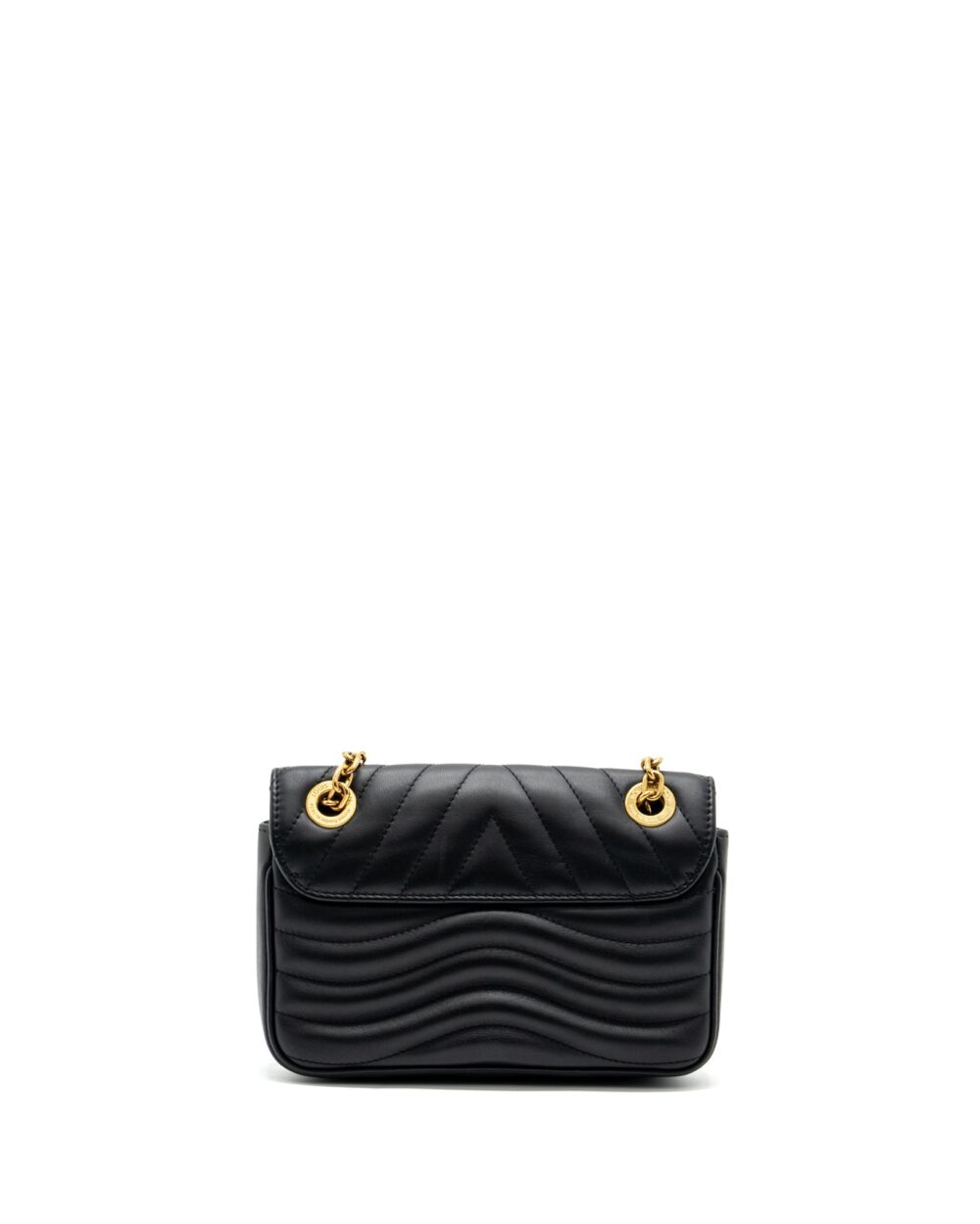 AAA Replica Louis Vuitton LV NEW WAVE PM CHAIN BAG CALFSKIN BLACK GHW (NEW VERSION)