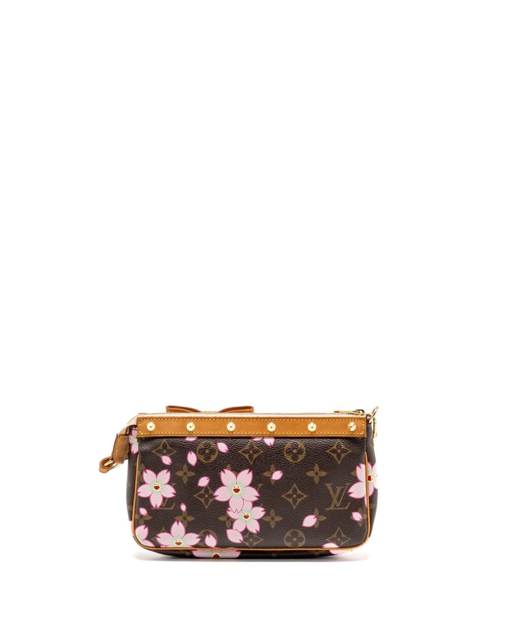AAA Replica Louis Vuitton LV VINTAGE TAKASHI MURAKAMI CHERRY BLOSSOM POCHETTE ACCESSORIES MONOGRAM MULTICOLOUR GHW