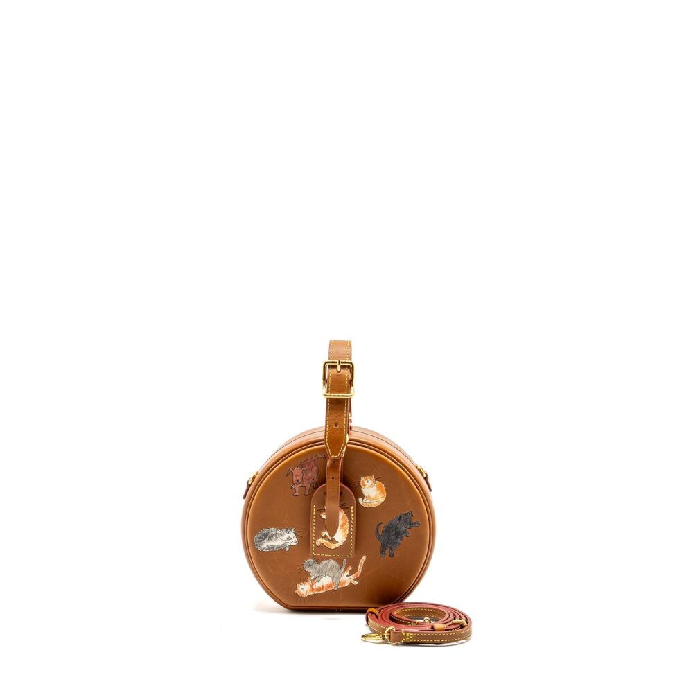 AAA Replica Louis Vuitton LV BOITE CHAPEAU BAG LIMITED EDITION GRACE CODDINGTON CATOGRAM PETIT CALFSKIN BROWN GHW