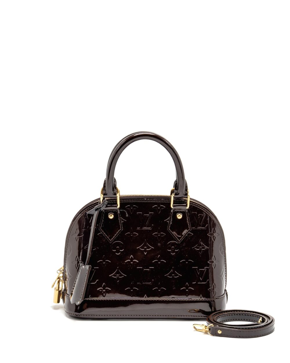AAA Replica Louis Vuitton LV ALMA BB PATENT AMATANTE GHW