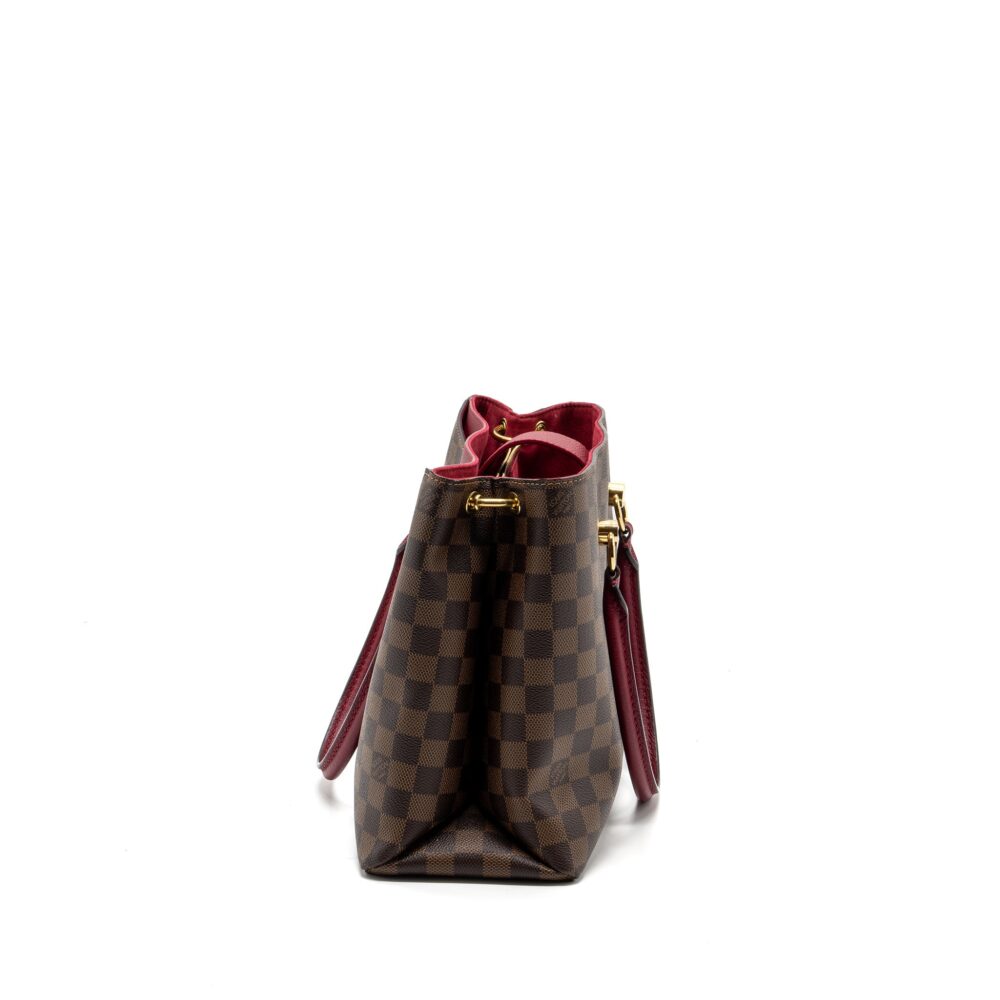 AAA Replica Louis Vuitton LV TOP HANDLE CROSSBODY BAG DAMIER EBENE GHW