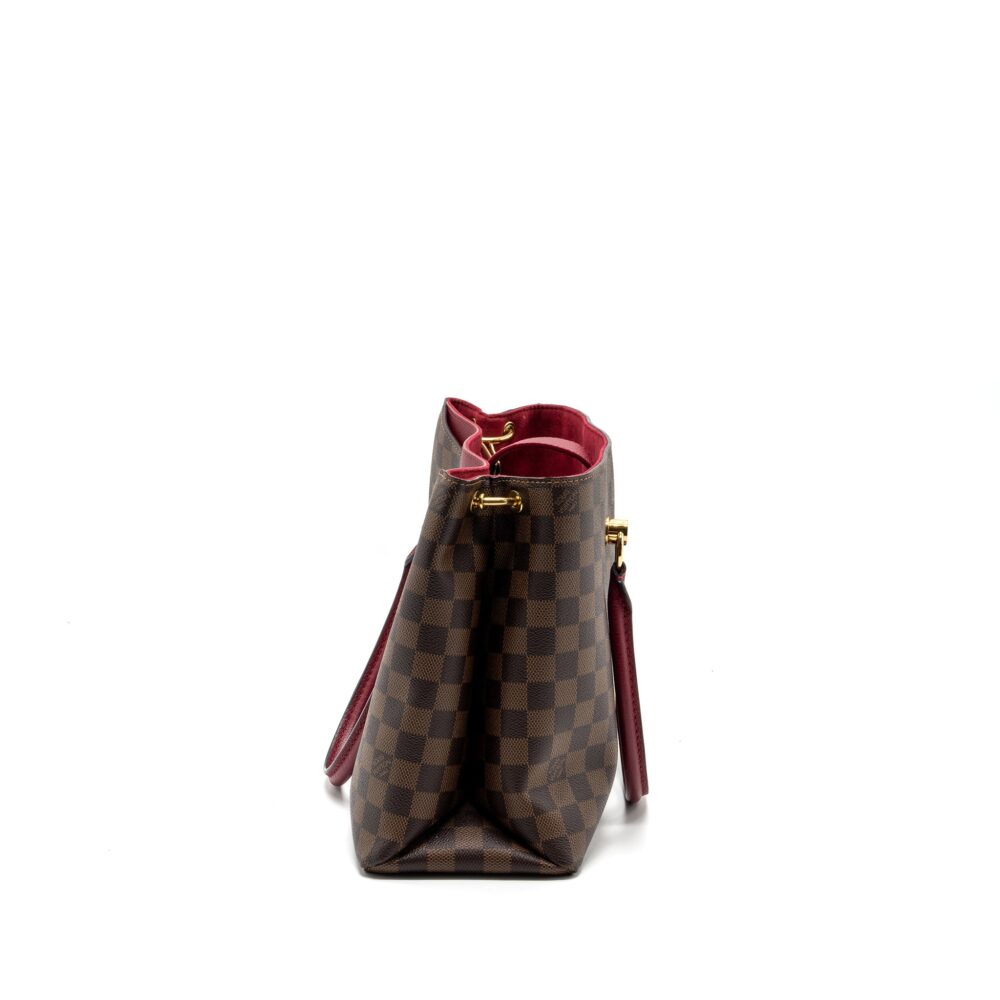 AAA Replica Louis Vuitton LV TOP HANDLE CROSSBODY BAG DAMIER EBENE GHW