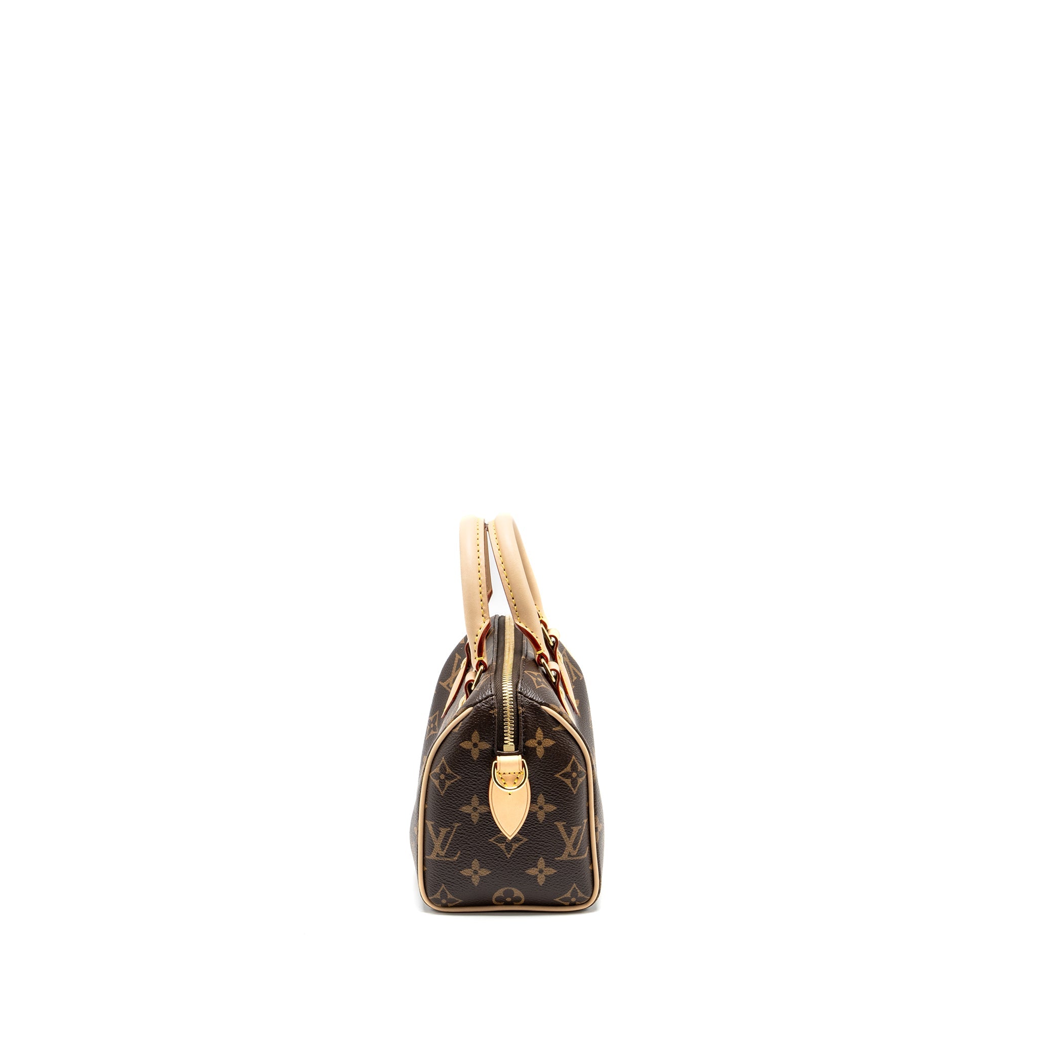 AAA Replica Louis Vuitton LV SPEEDY BANDOULIERE 20 MONOGRAM CANVAS BLACK STRAP GHW