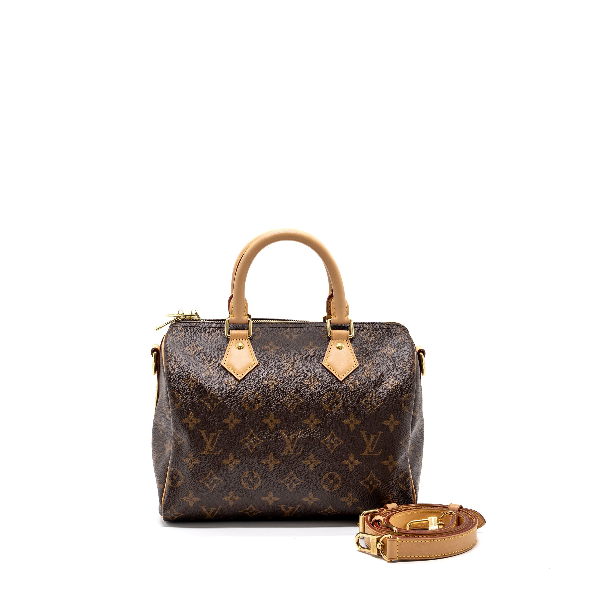 AAA Replica Louis Vuitton LV SPEEDY BANDOULIERE 25 MONOGRAM CANVAS GHW (NEW VERSION)