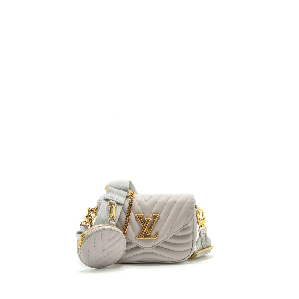 AAA Replica Louis Vuitton LV NEW WAVE MULTI POCHETTE CALFSKIN BRUME GHW