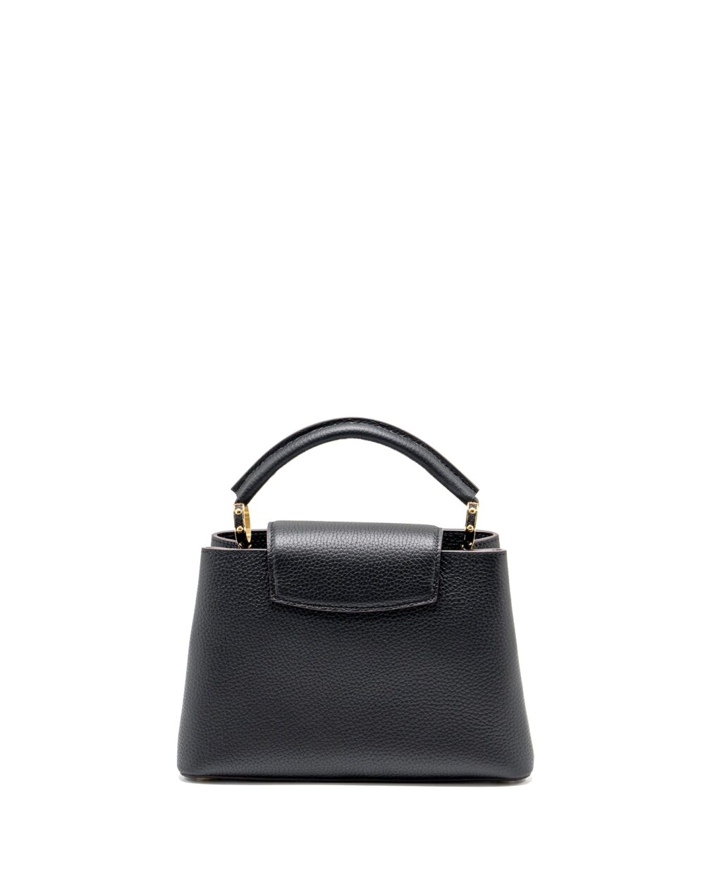 AAA Replica Louis Vuitton LV CAPUCINES BB CALFSKIN BLACK GHW