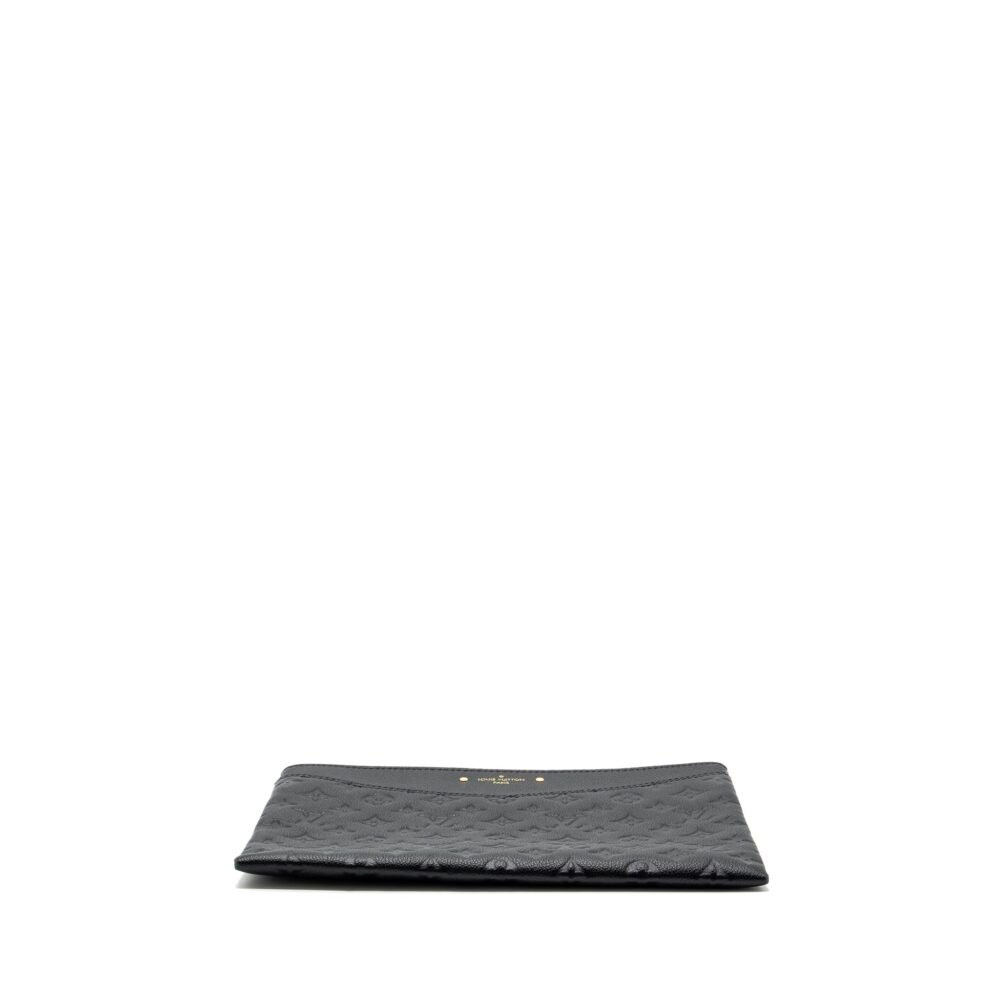 AAA Replica Louis Vuitton LV CLUTCH MONOGRAM EMPREINTE CALFSKIN BALCK GHW