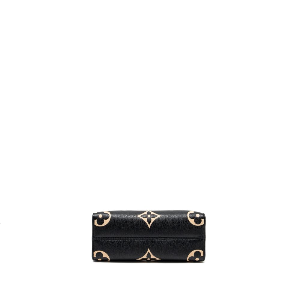 AAA Replica Louis Vuitton LV ONTHEGO PM BICOLOUR MONOGRAM EMPREINTE BLACK/BEIGE GHW