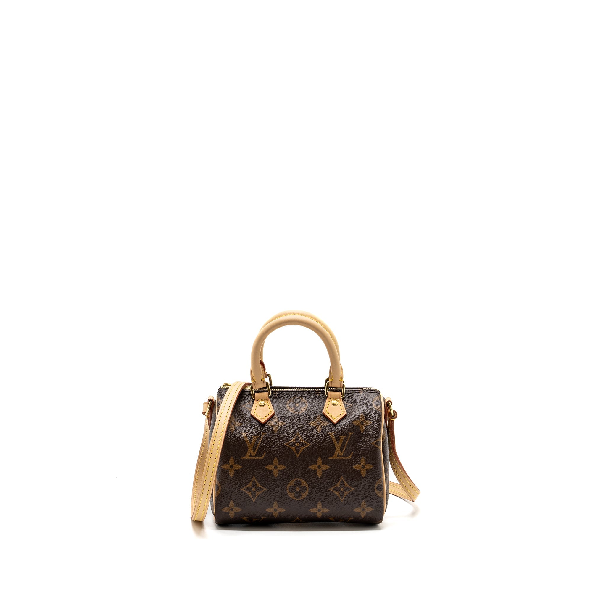 AAA Replica Louis Vuitton LV NANO SPEEDY MONOGRAM CANVAS GHW (OLD VERSION)
