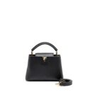 AAA Replica Louis Vuitton LV CAPUCINES BB CALFSKIN BLACK GHW