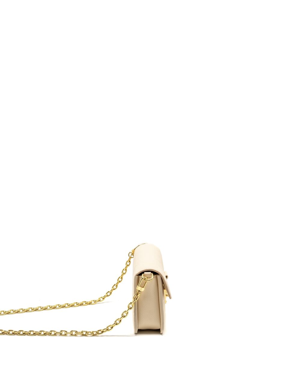 AAA Replica Louis Vuitton LV WALLET ON CHAIN MÉTIS MONOGRAM EMPREINTE CREAM GHW