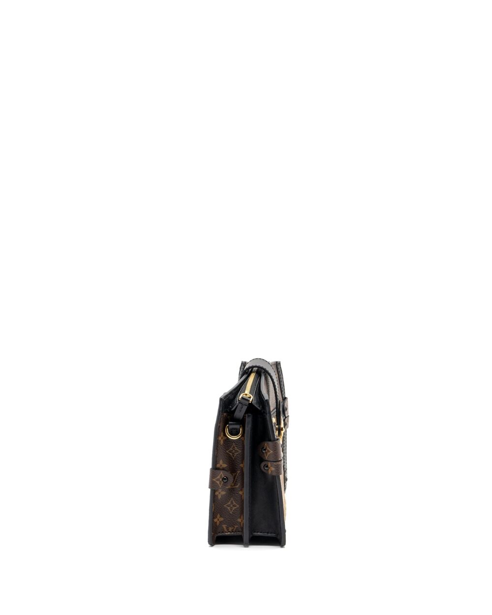 AAA Replica Louis Vuitton LV TRUNK CLUTCH MONOGRAM REVERSE CANVAS GHW