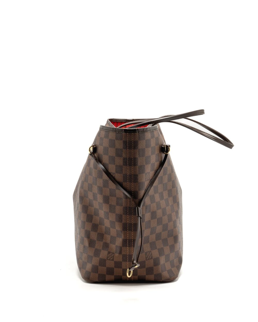AAA Replica Louis Vuitton LV NEVERFULL GM DAMIER EBENE WITH GHW