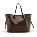 AAA Replica Louis Vuitton LV NEVERFULL GM DAMIER EBENE WITH GHW