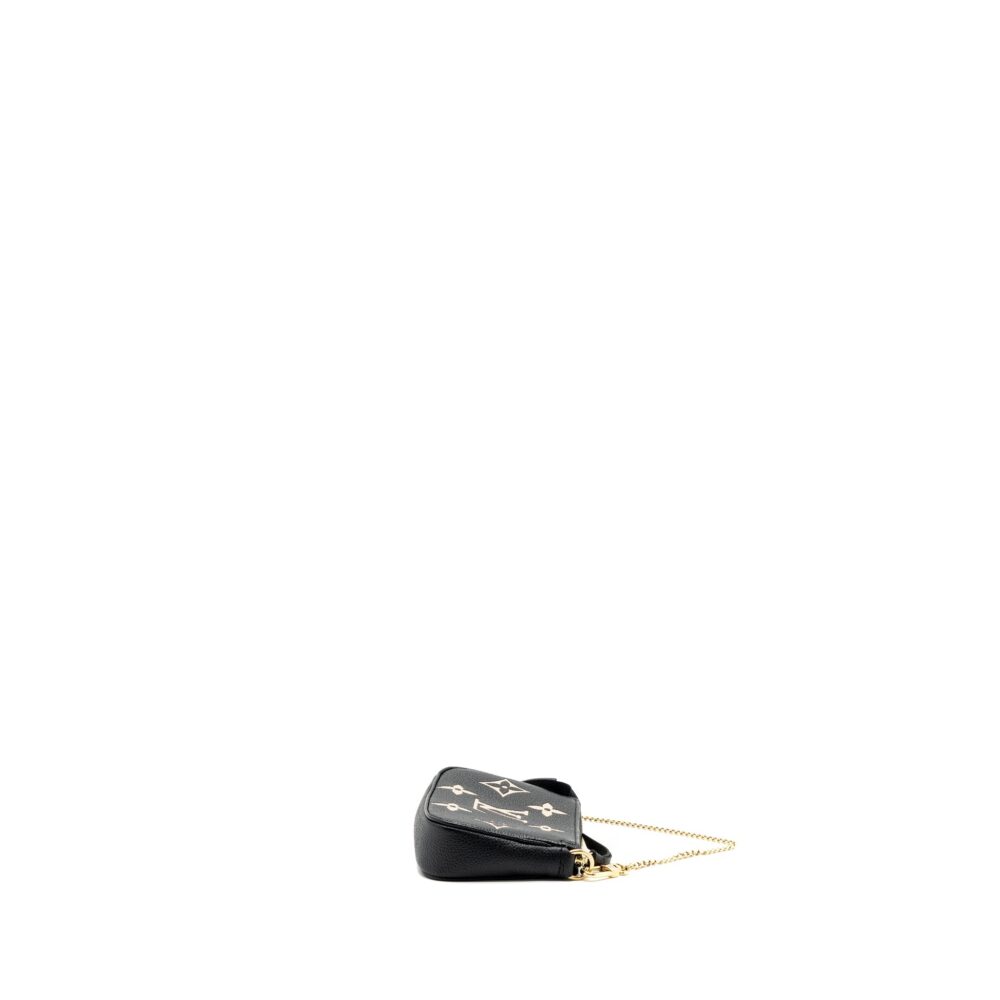 AAA Replica Louis Vuitton LV MINI POCHETTE ACCESSORIES BICOLOUR MONOGRAM EMPREINTE LEATHER GHW (NEW VERSION)