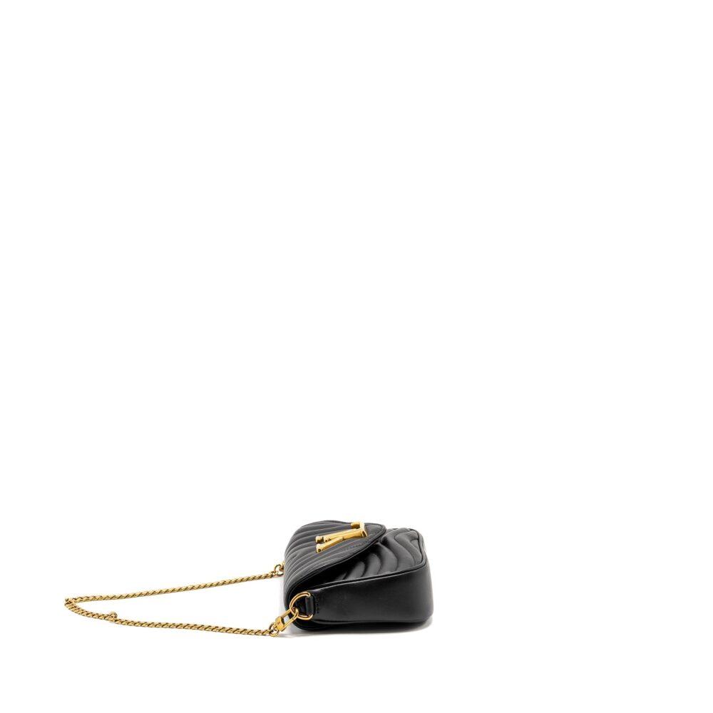 AAA Replica Louis Vuitton LV NEW WAVE MULTI POCHETTE CALFSKIN BLACK GHW