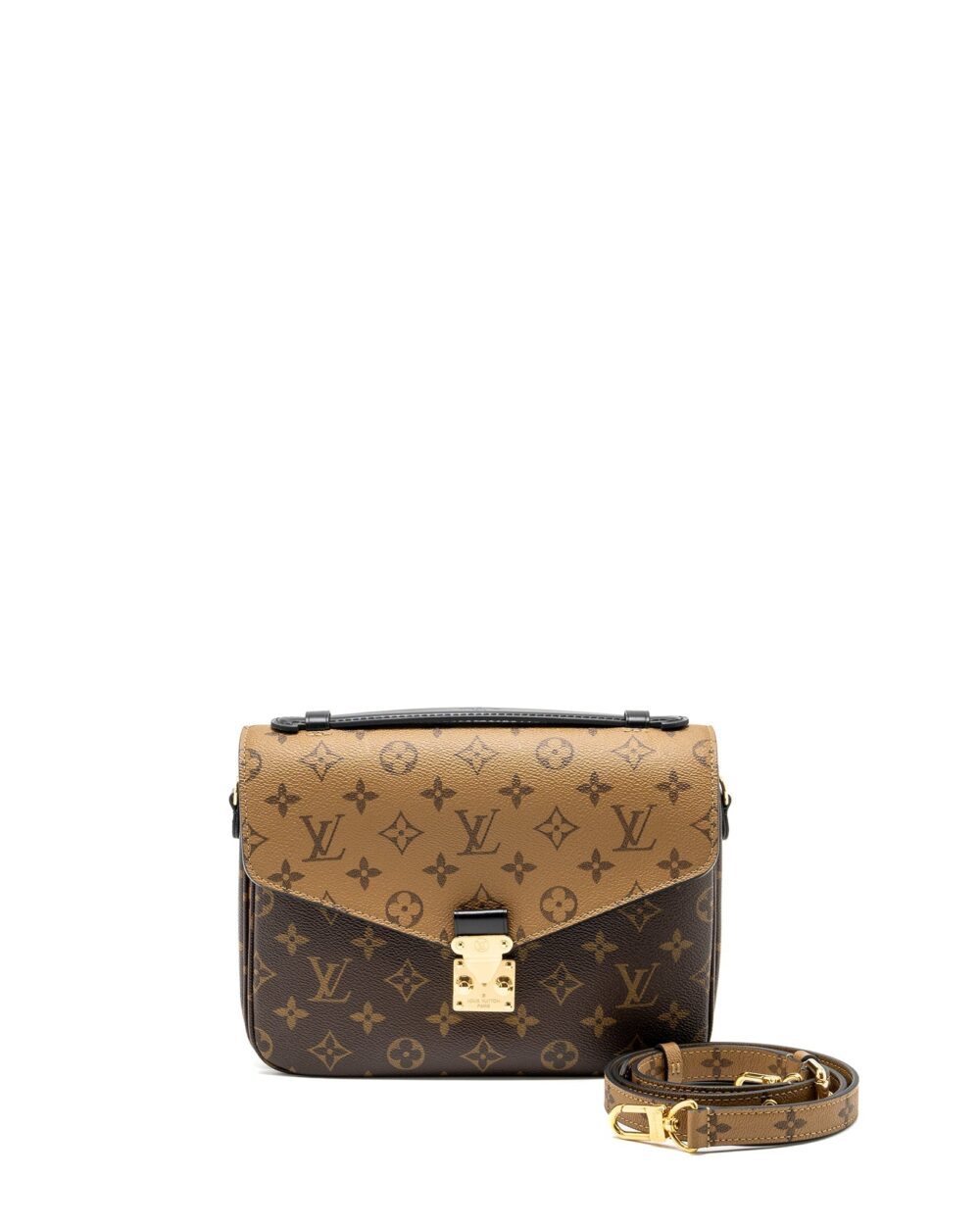 AAA Replica Louis Vuitton LV POCHETTE MÉTIS MONOGRAM REVERSE CANVAS GHW
