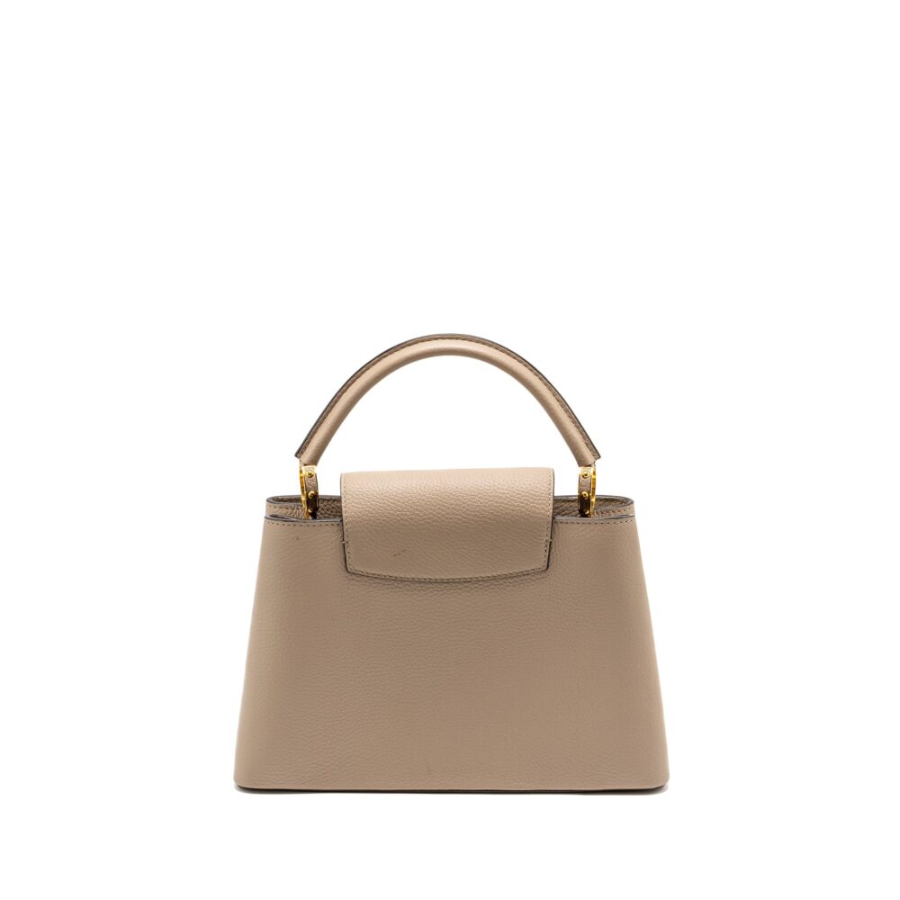 AAA Replica Louis Vuitton LV CAPUCINES PM CALFSKIN GREY GHW